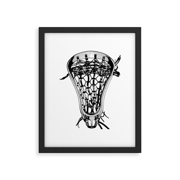 Lacrosse Nuff Said Framed Art Print Gallery Image 1