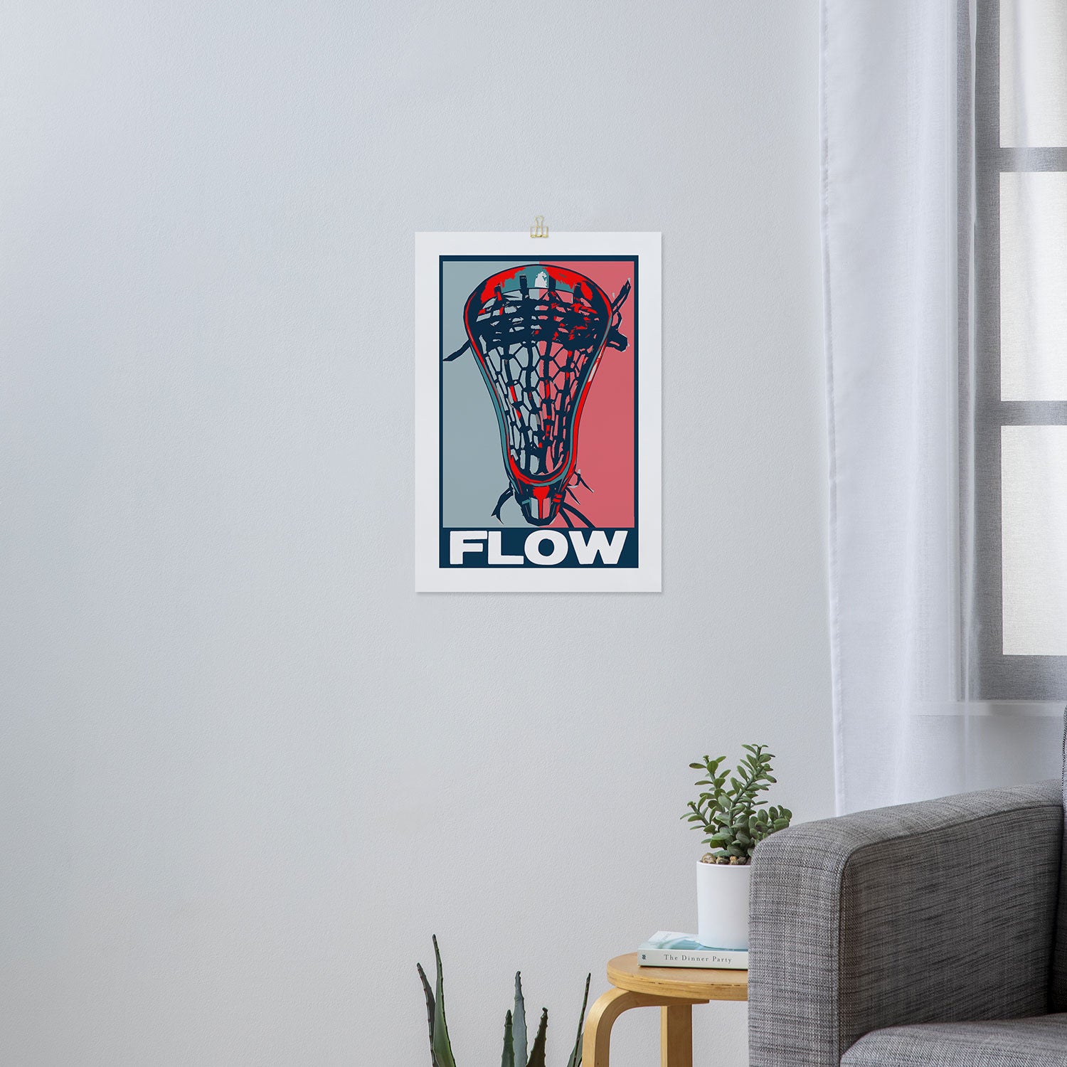 Lacrosse VOTE FLOW Art Print Gallery Image 3
