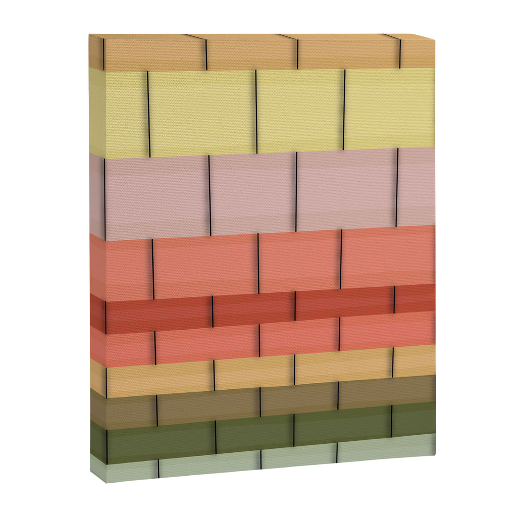 Colorful Tiles In Lines Canvas Print Gallery Image 6