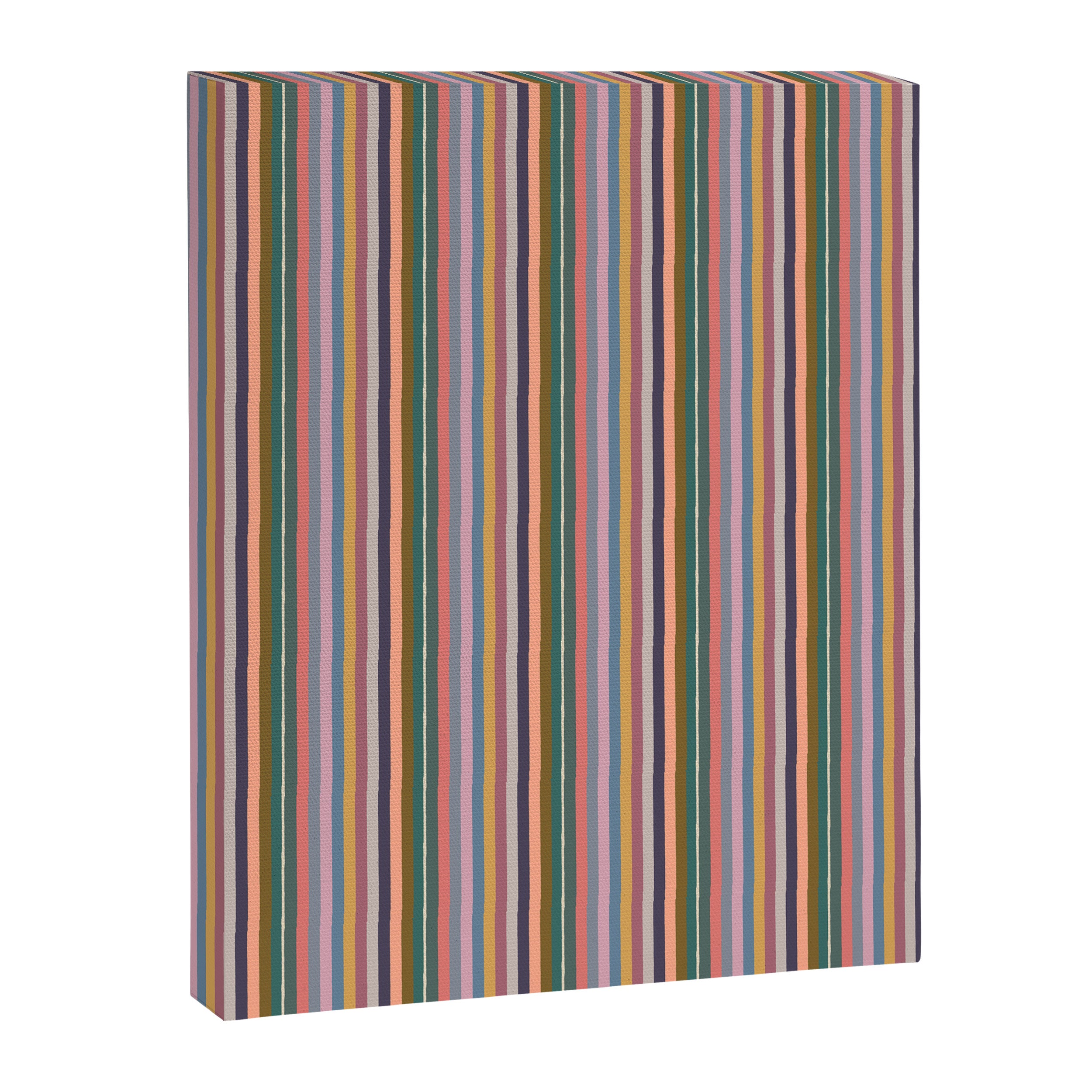 Muted Color Stripes of Joy Canvas Print Gallery Image 8