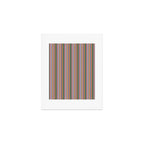 Muted Color Stripes of Joy Art Print Gallery Image 1