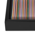 Muted Color Stripes of Joy Framed Canvas Print Gallery Image 3