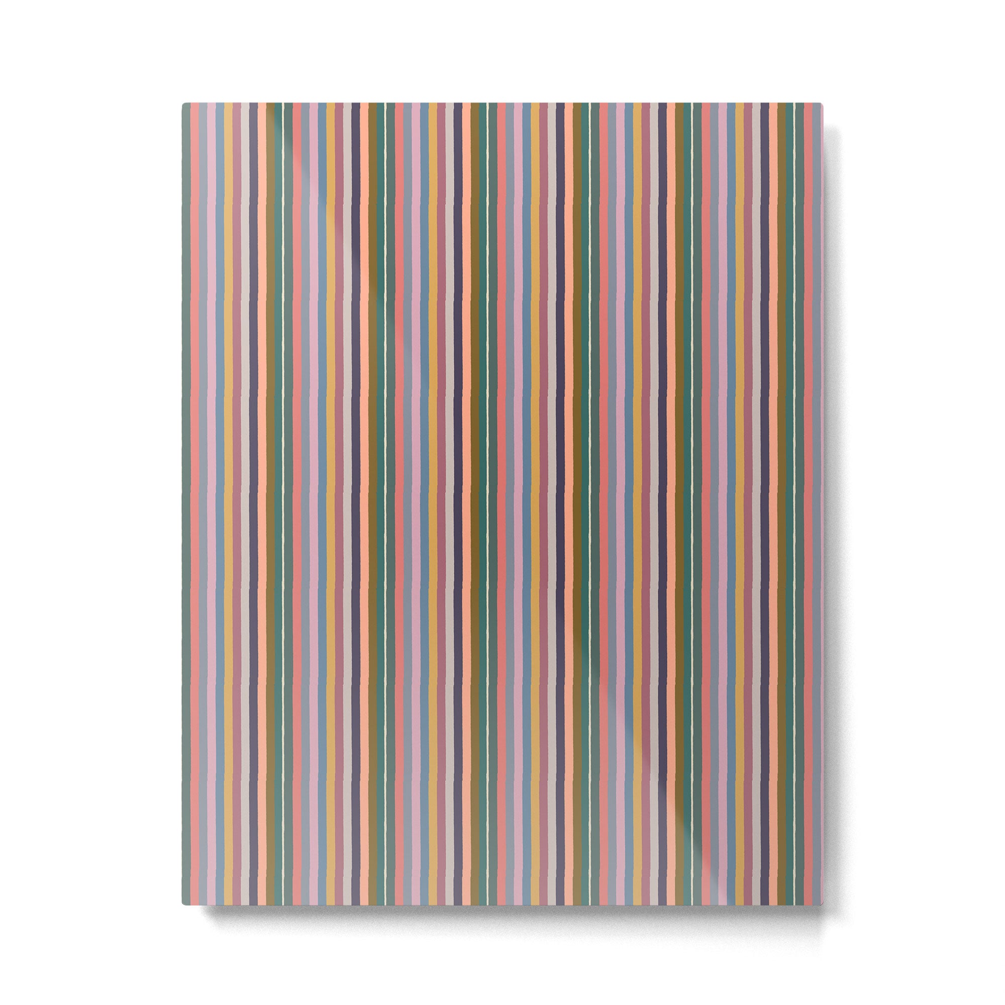 Muted Color Stripes of Joy Metal Print Gallery Image 6