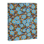 Blue Floral Retro Canvas Print Gallery Image 8