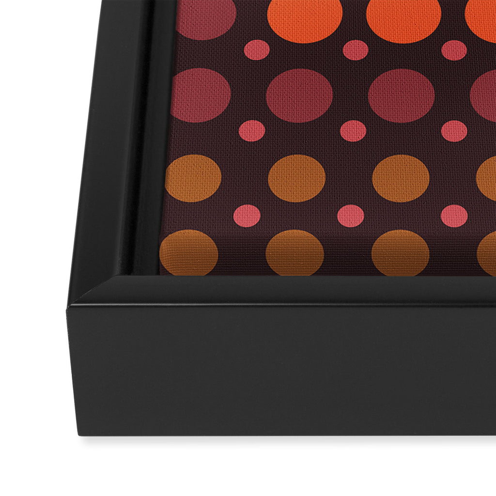 Dotted Retro Gradient - Hazel Framed Canvas Print Gallery Image 3
