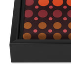 Dotted Retro Gradient - Hazel Framed Canvas Print Gallery Image 3