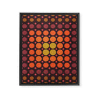 Dotted Retro Gradient - Hazel Framed Canvas Print Gallery Image 8
