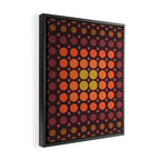 Dotted Retro Gradient - Hazel Framed Canvas Print Gallery Image 2