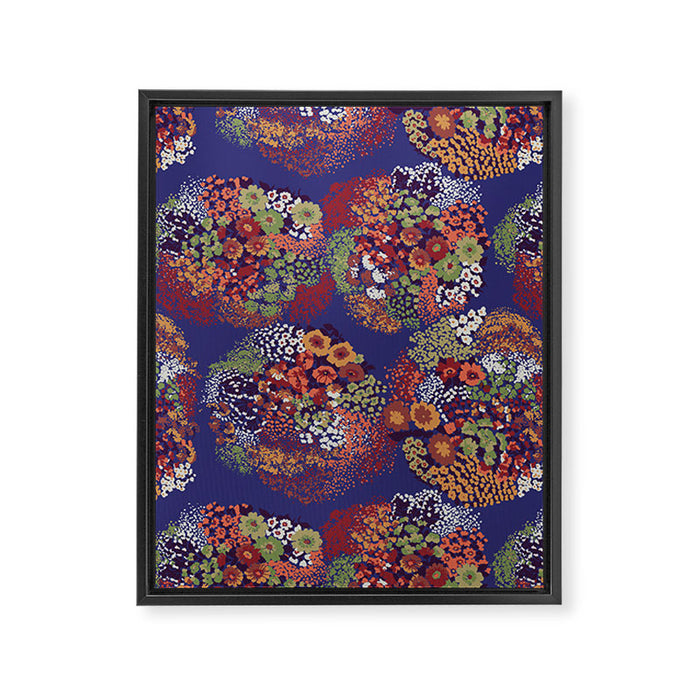 Grandma's Vintage Fabric Framed Canvas Print Gallery Image 1