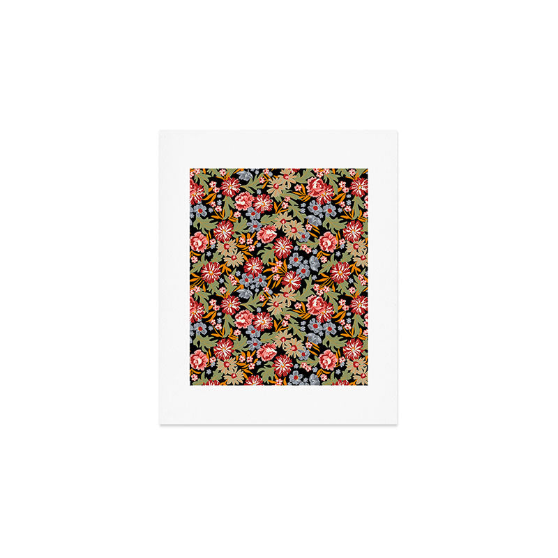 Grandma's Vintage Floral Art Print Gallery Image 1