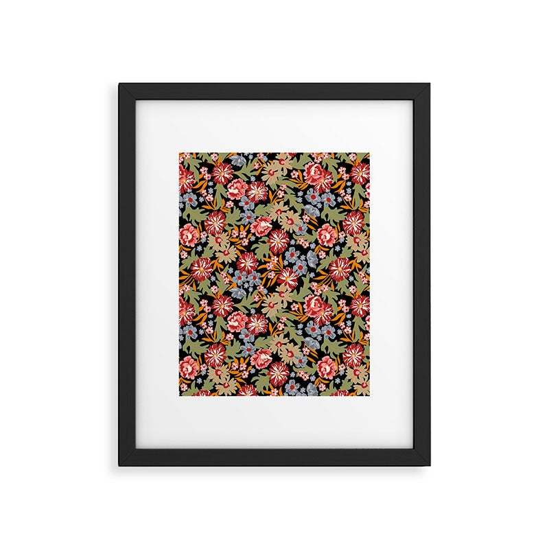 Grandma's Vintage Floral Framed Art Print Gallery Image 6