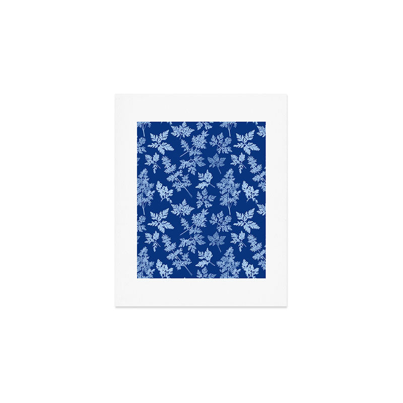 Herbal Blue Cynotype 01 Art Print Gallery Image 1