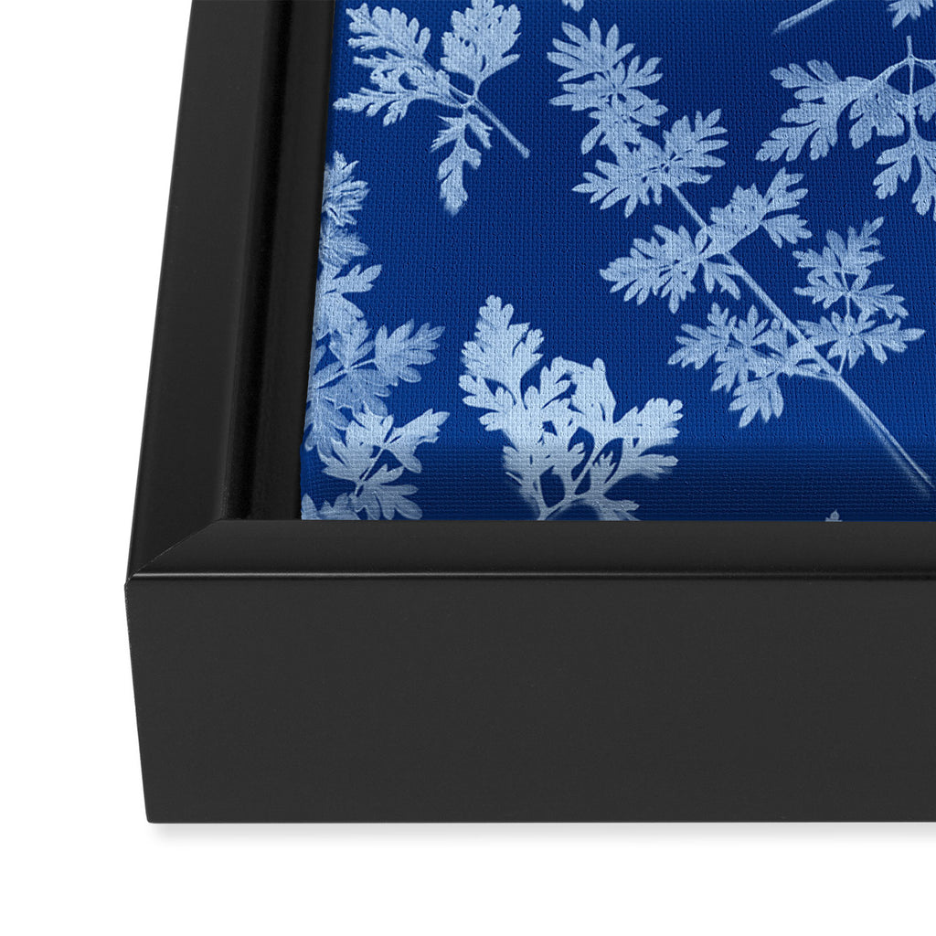 Herbal Blue Cynotype 01 Framed Canvas Print Gallery Image 3