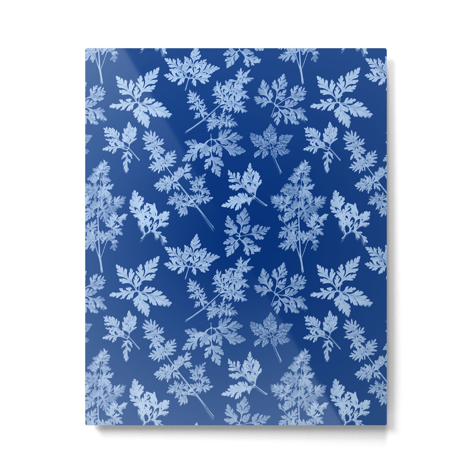 Herbal Blue Cynotype 01 Metal Print Gallery Image 6
