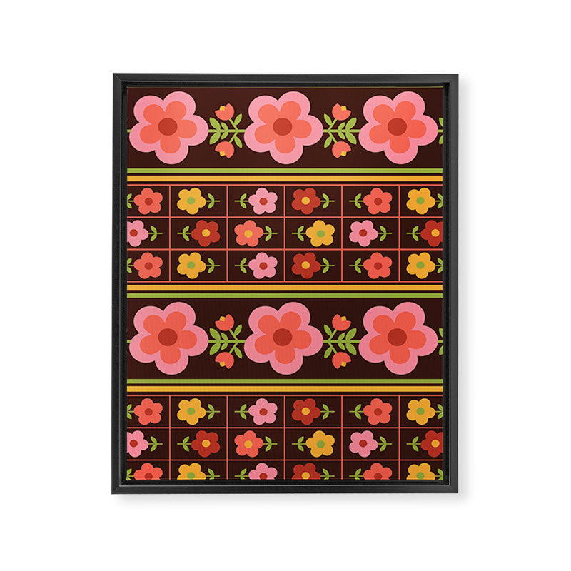 Retro Brownie Framed Canvas Print Gallery Image 8