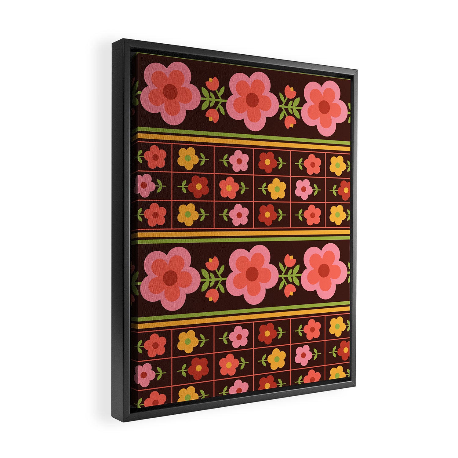 Retro Brownie Framed Canvas Print Gallery Image 2