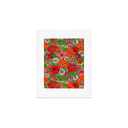 Retro Floral Pillowcase Art Print Gallery Image 1
