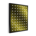 Retro Rounded Rectangle Gradient - Green Framed Canvas Print Gallery Image 2