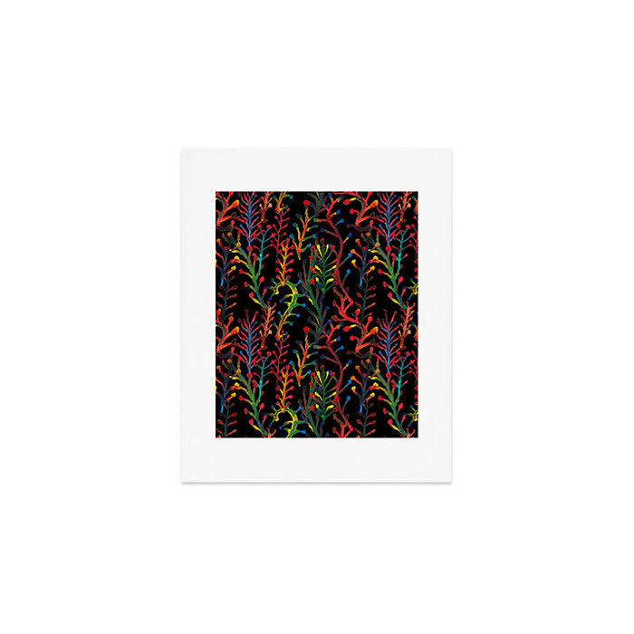 Watercolor Rainbow plants Art Print Gallery Image 1