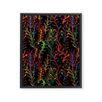 Watercolor Rainbow plants Framed Canvas Print Gallery Image 8