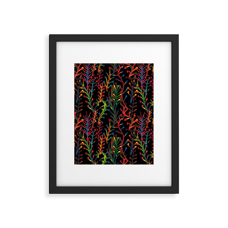 Watercolor Rainbow plants Framed Art Print Gallery Image 6