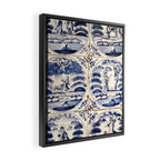 Dutch Delft Blue Tiles Framed Canvas Print Gallery Image 2