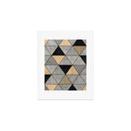 Concrete and Wood Triangles 2 Art Print Gallery Image 1