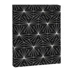 Hexagonal Pattern - Black Concrete Canvas Print Gallery Image 6