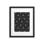 Hexagonal Pattern - Black Concrete Framed Art Print Gallery Image 5
