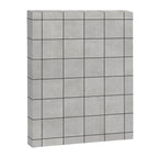 Large Grid Pattern - Grey Canvas Print Gallery Image 6