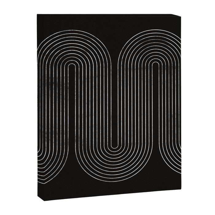 Mid-Century Modern No.18 - Woodblock Print Canvas Print Gallery Image 1