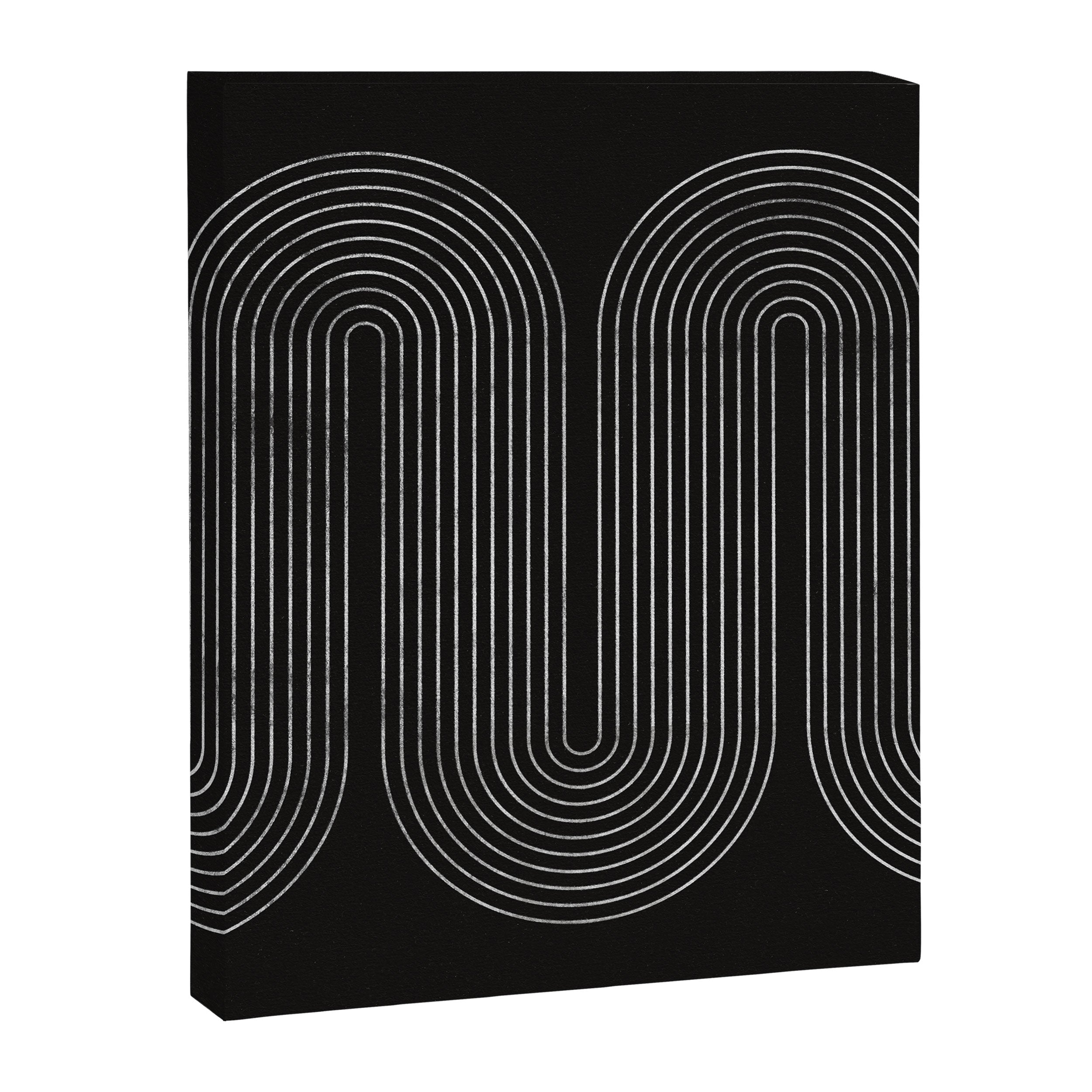 Mid-Century Modern No.18 - Woodblock Print Canvas Print Gallery Image 6