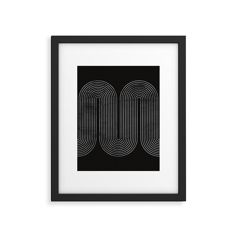 Mid-Century Modern No.18 - Woodblock Print Framed Art Print Gallery Image 5