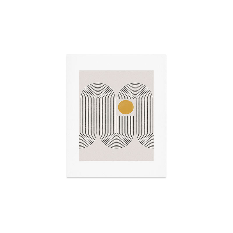 Mid-Century Modern No.22 - Woodblock Print Art Print Gallery Image 1