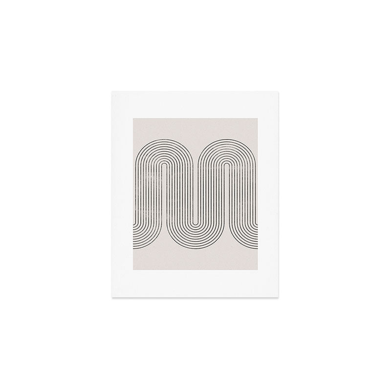 Mid-Century Modern No.28 - Woodblock Print Art Print
