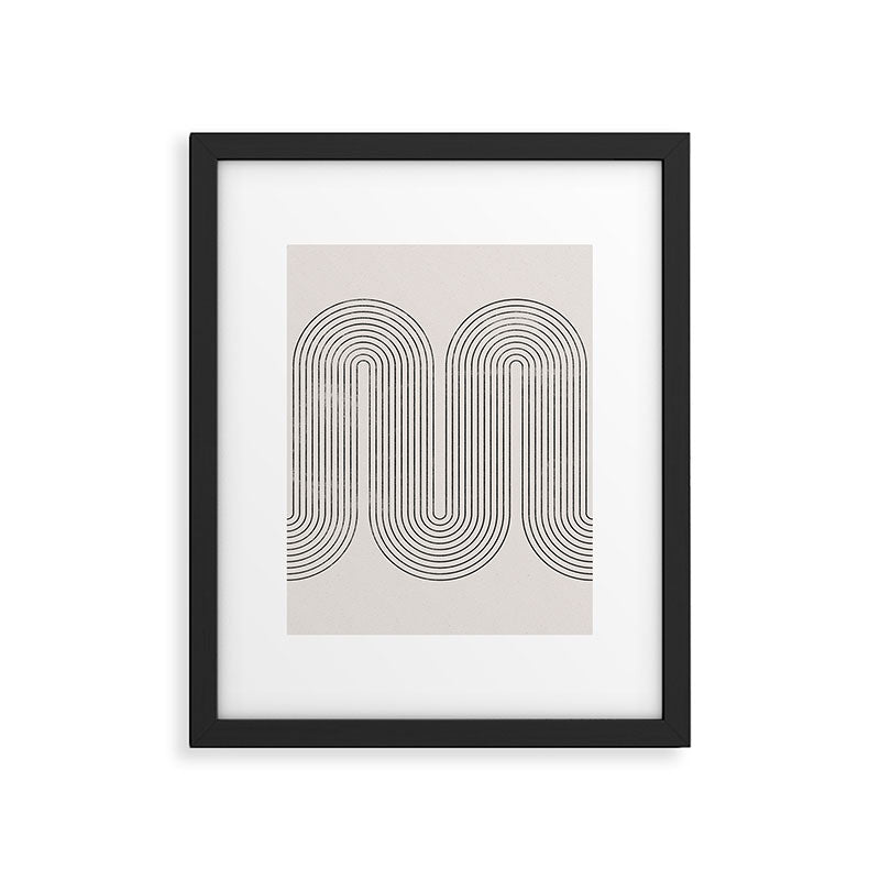 Mid-Century Modern No.28 - Woodblock Print Framed Art Print Gallery Image 5