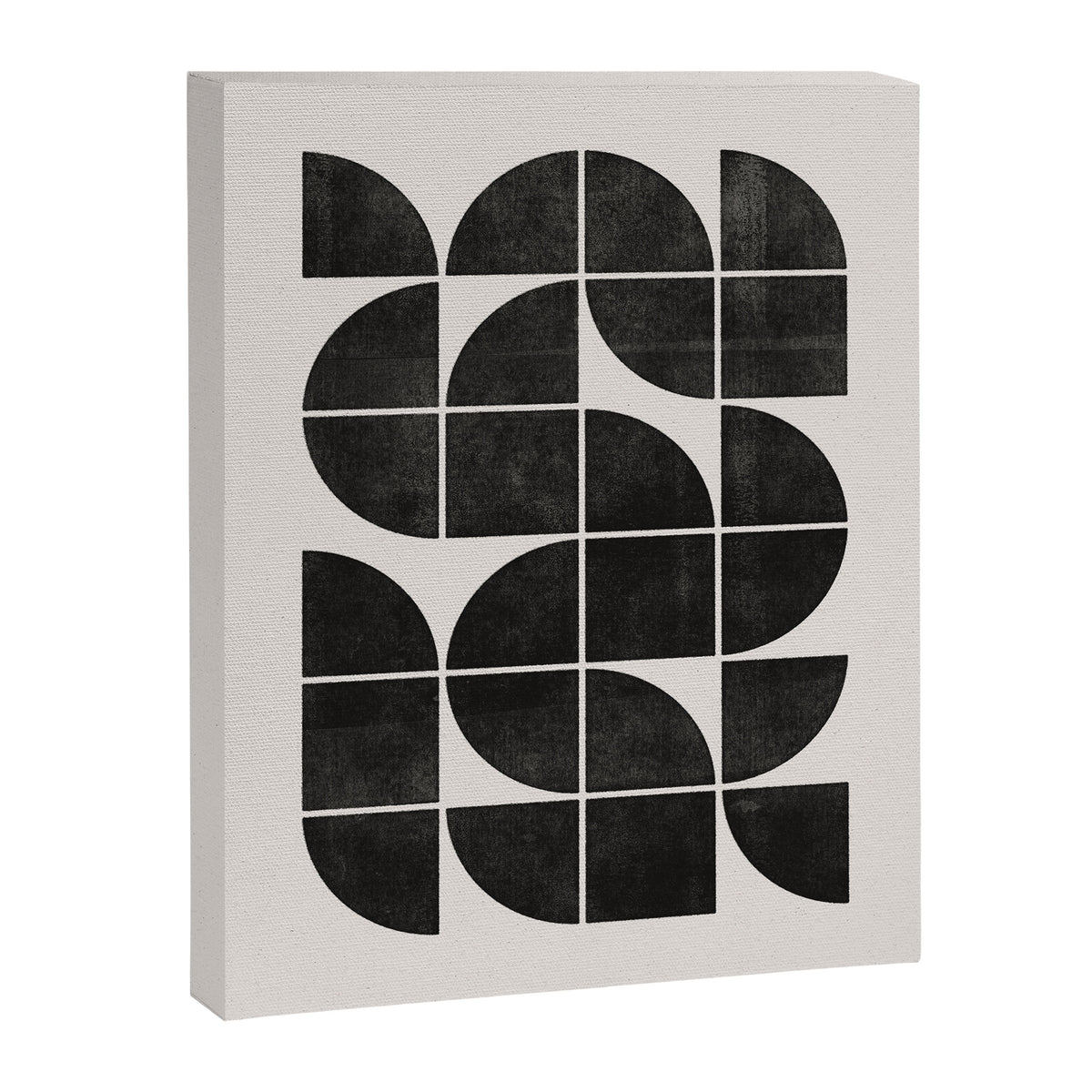 Mid-Century Modern No.35 - Woodblock Print Canvas Print Gallery Image 6