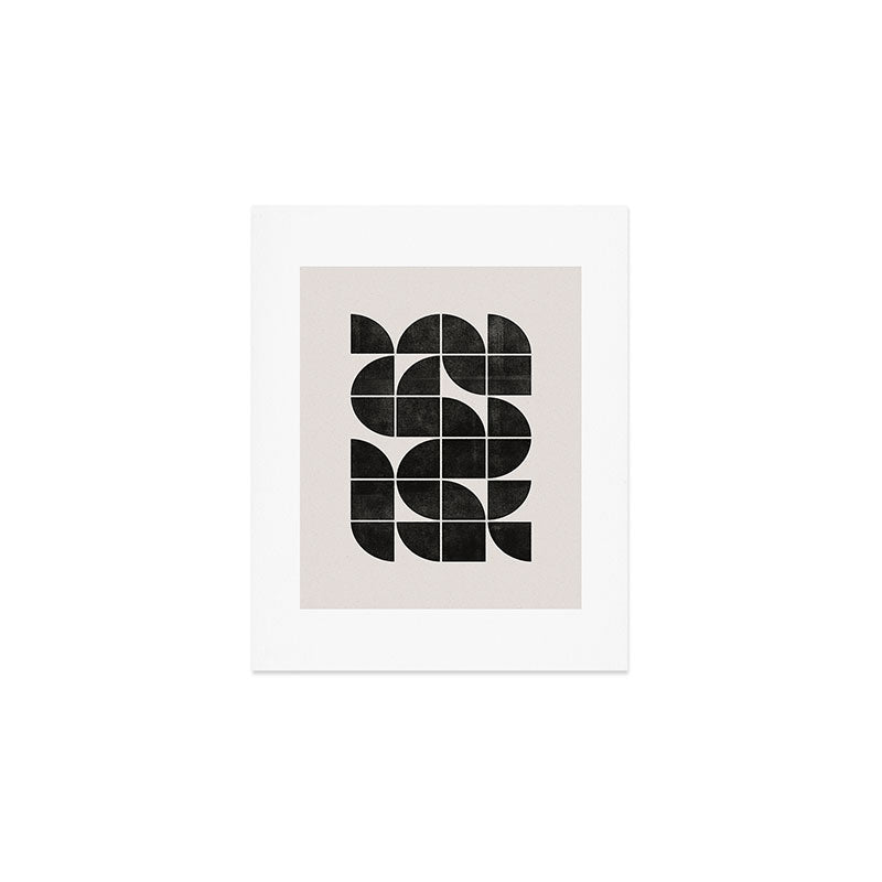 Mid-Century Modern No.35 - Woodblock Print Art Print Gallery Image 1