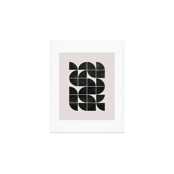 Mid-Century Modern No.35 - Woodblock Print Art Print Gallery Image 1