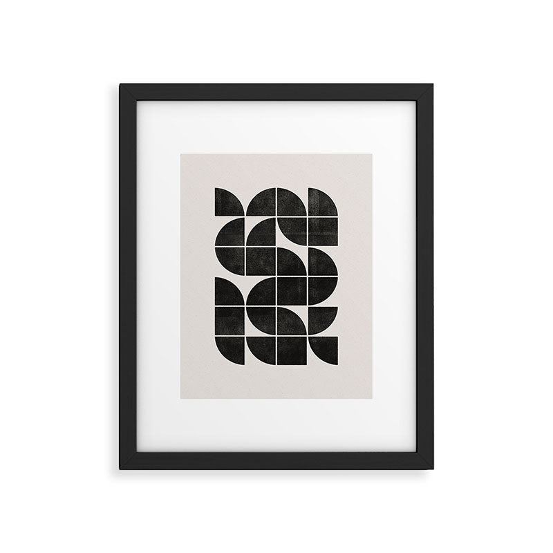 Mid-Century Modern No.35 - Woodblock Print Framed Art Print Gallery Image 5