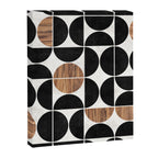 Mid-Century Modern Pattern No.1 - Concrete and Wood Canvas Print Gallery Image 6