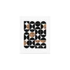Mid-Century Modern Pattern No.1 - Concrete and Wood Art Print Gallery Image 1