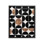 Mid-Century Modern Pattern No.1 - Concrete and Wood Framed Canvas Print Gallery Image 6