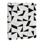 Mid-Century Modern Pattern No.11 - Black and White Conrete Canvas Print Gallery Image 6