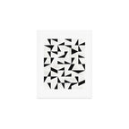 Mid-Century Modern Pattern No.11 - Black and White Conrete Art Print Gallery Image 1