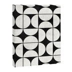 Mid-Century Modern Pattern No.2 - Black and White Canvas Print Gallery Image 6