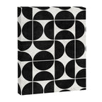 Mid-Century Modern Pattern No.3 - Black and White Canvas Print Gallery Image 6