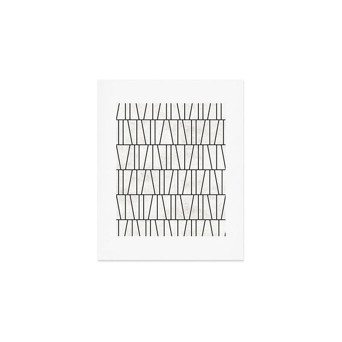 Mid-Century Modern Pattern No.6 - White Art Print Gallery Image 1