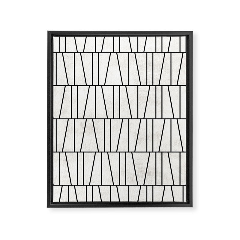 Mid-Century Modern Pattern No.6 - White Framed Canvas Print Gallery Image 6