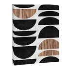 Mid-Century Modern Pattern No.7 - Concrete and Wood Canvas Print Gallery Image 6
